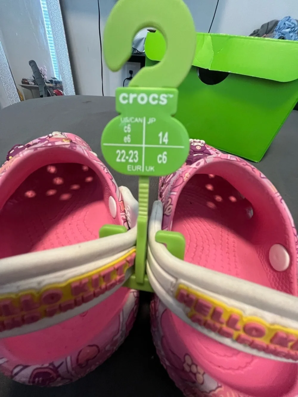 CROCS Pink Sanrio Pattern Clogs with Character Jibanyan & Friends - Picture 4 of 4